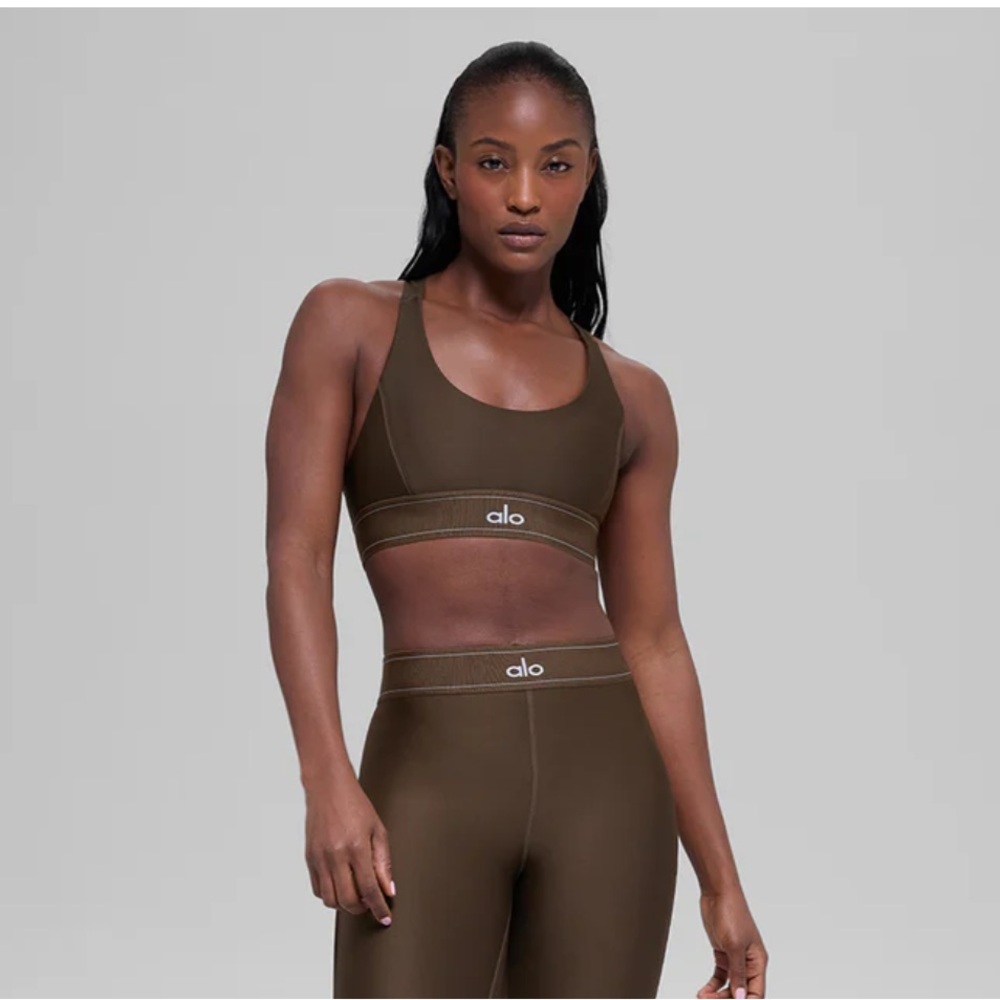 ALO Yoga Brown Sports Bra